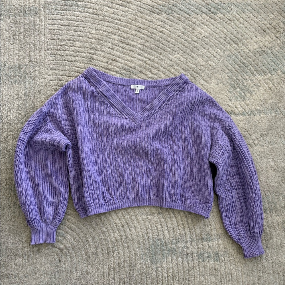 BP Lavender V-Neck Women's Sweater